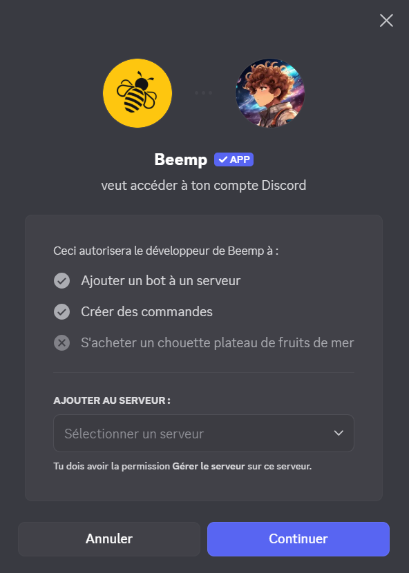 Image Discord invitation Beemp